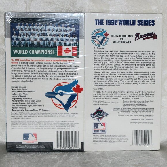 Blue Jays 1992 World Series Win 2 Pack Factory Sealed VHS - Picture 2 of 13